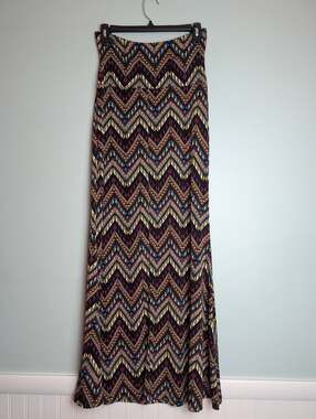 ​Festivalfashion Bohemian Yoyo 5 Maxi Multicolor Chevron Print Boho